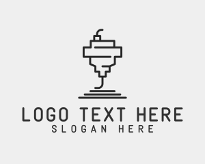 Fabrication - CNC Printer Fabrication logo design