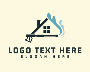 Hardware - Pressure Washer House Cleaning logo design