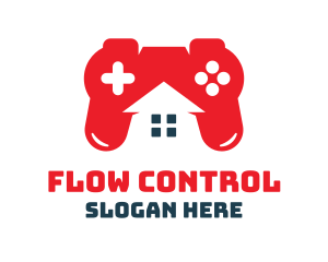 Gaming Controller Play House logo design