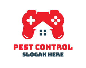 Gaming Controller Play House logo design