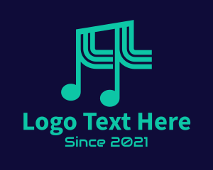 Musical - Music Note Musical logo design