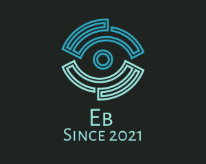 Blue - Eye Security Camera logo design