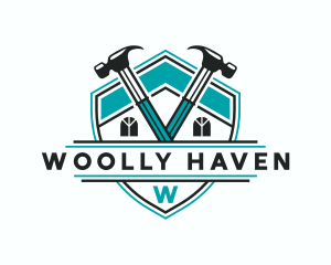 Hammer Roof Repair logo design