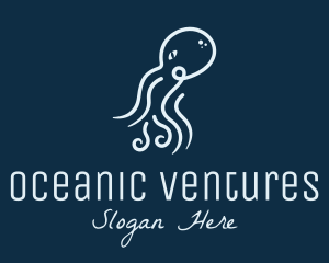 Blue Ocean Octopus logo design