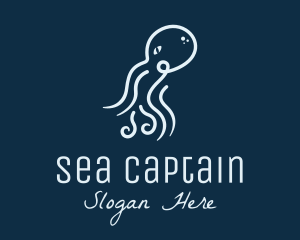 Blue Ocean Octopus logo design