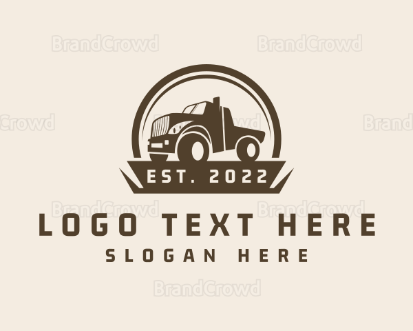 Farm Truck Transport Logo