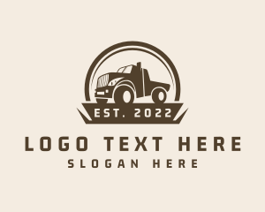 Transportation - Farm Truck Transport logo design