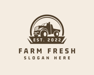 Farm Truck Transport logo design