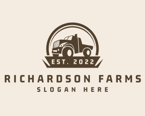 Farm Truck Transport logo design