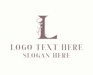 Letter L - Floral Garden Letter L logo design