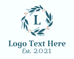 Event - Natural Flower Wreath logo design