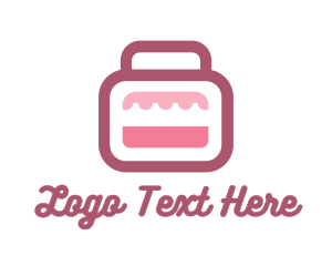 Outlet Store - Pink Bag Stall logo design