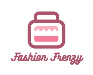 Shopaholic - Pink Bag Stall logo design