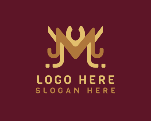 Royalty - Royal Letter M Hotel logo design