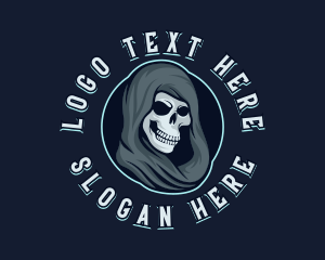 Death - Demon Skull Gaming logo design