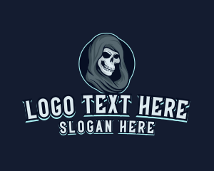 Skull - Grim Reaper Gaming logo design