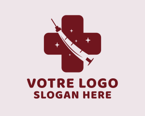 Surgeon - Pharmacy Syringe Vaccine logo design