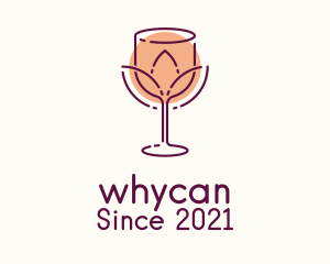 Cocktail - Natural Flower Wine logo design