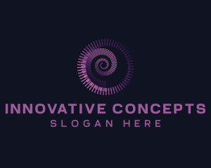 Swirl Tech Innovation logo design