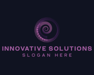 Swirl Tech Innovation logo design