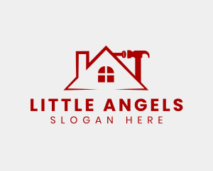 Mortgage - Home Roof Repair logo design