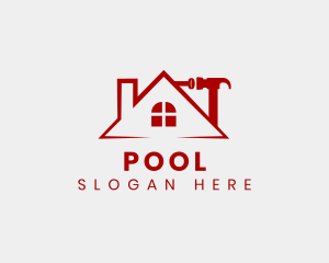 Hardware - Home Roof Repair logo design