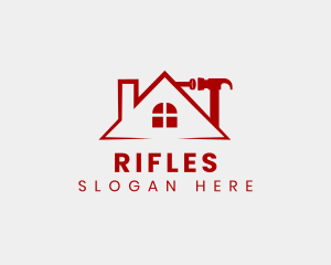 Nail - Home Roof Repair logo design