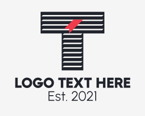 Librarian - Librarian Bookmark Letter T logo design