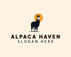 Llama Wild Animal  logo design