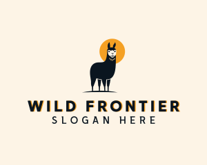 Llama Wild Animal  logo design