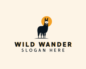 Llama Wild Animal  logo design