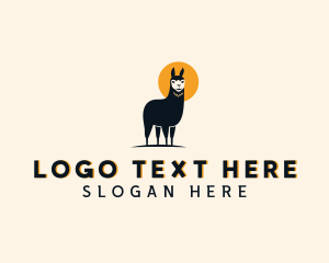 Zoo - Llama Wild Animal logo design