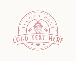 Wool - Knitting Crochet Garment logo design