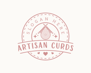 Knitting Crochet Garment logo design