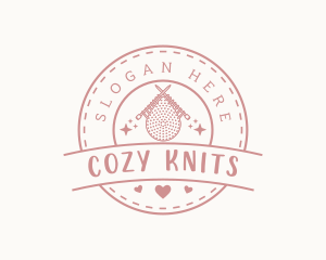 Knitting Crochet Garment logo design
