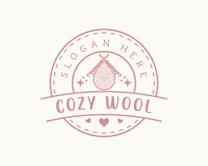 Knitting Crochet Garment logo design