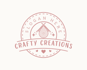 Hobby - Knitting Crochet Garment logo design