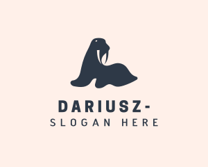 Arctic Walrus Zoo Logo