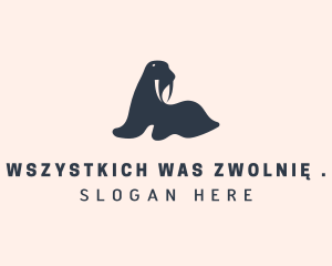 Arctic Walrus Zoo Logo