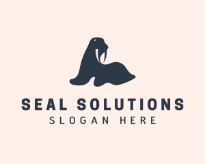 Seal - Arctic Walrus Zoo logo design