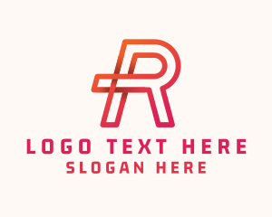 App - Creative Company Letter R logo design