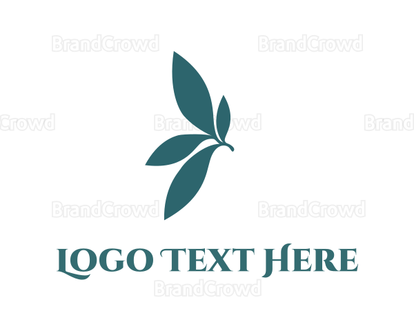 Teal Leaves Garden Logo