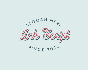 Rustic Script Style logo design