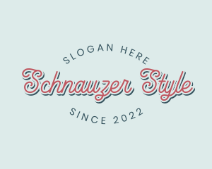 Rustic Script Style logo design