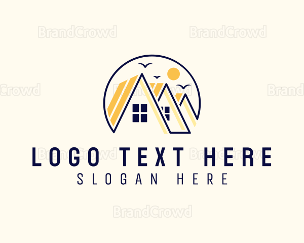 House Roofing Property Logo