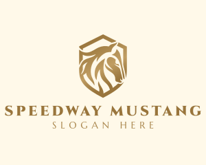 Mustang - Mustang Horse Shield logo design