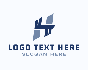 Enterprise - Blue Business Letter H logo design