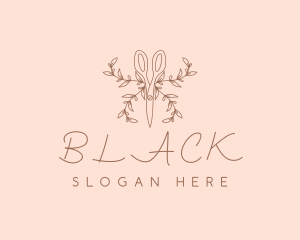 Floral - Tailor Scissors Shears logo design