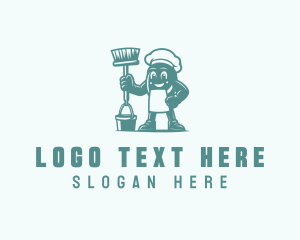 Cleaning - Cleaning Sanitation Housekeeper logo design