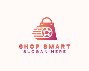 Shopping - Football Shopping Bag logo design